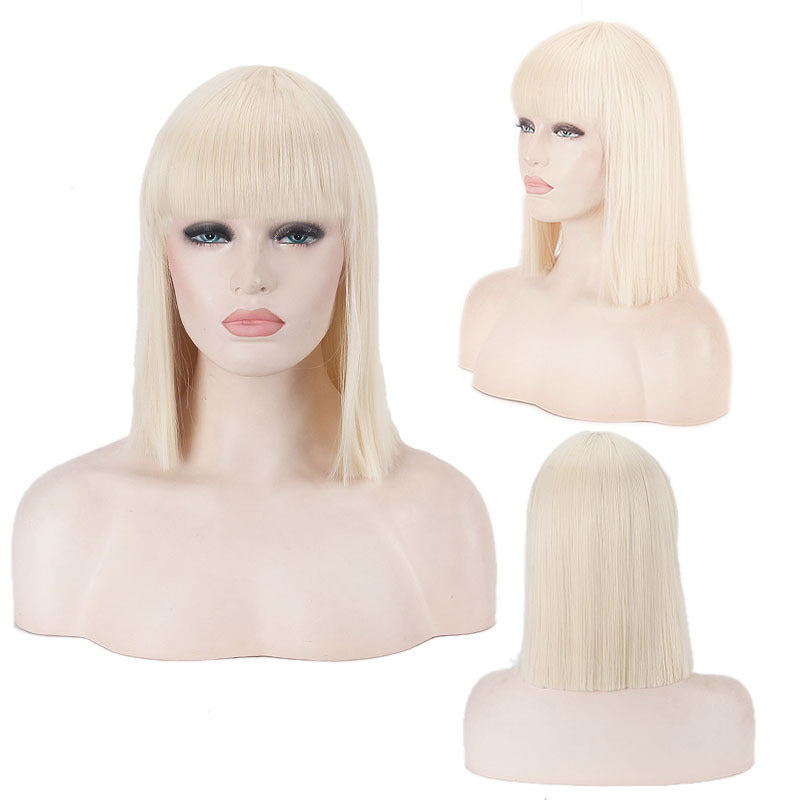 Women's Daily Color Sheath Short Shoulder Straight Cos Wig