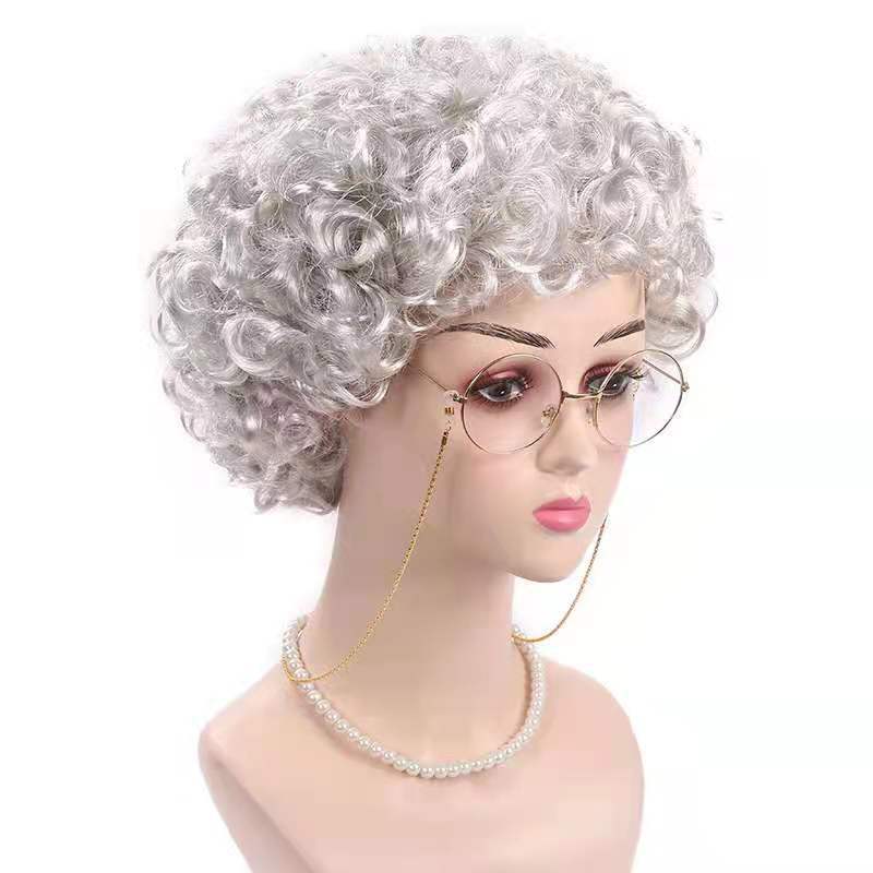 Ultra Natural Wigs With Small Fashion Wig Short Curly Hair