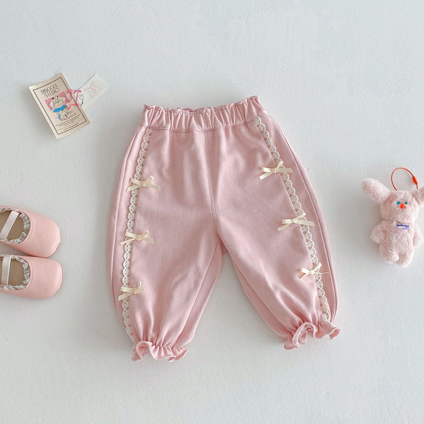Children's Bloomers Small Left Right Spring Clothes Bow Children's Pants