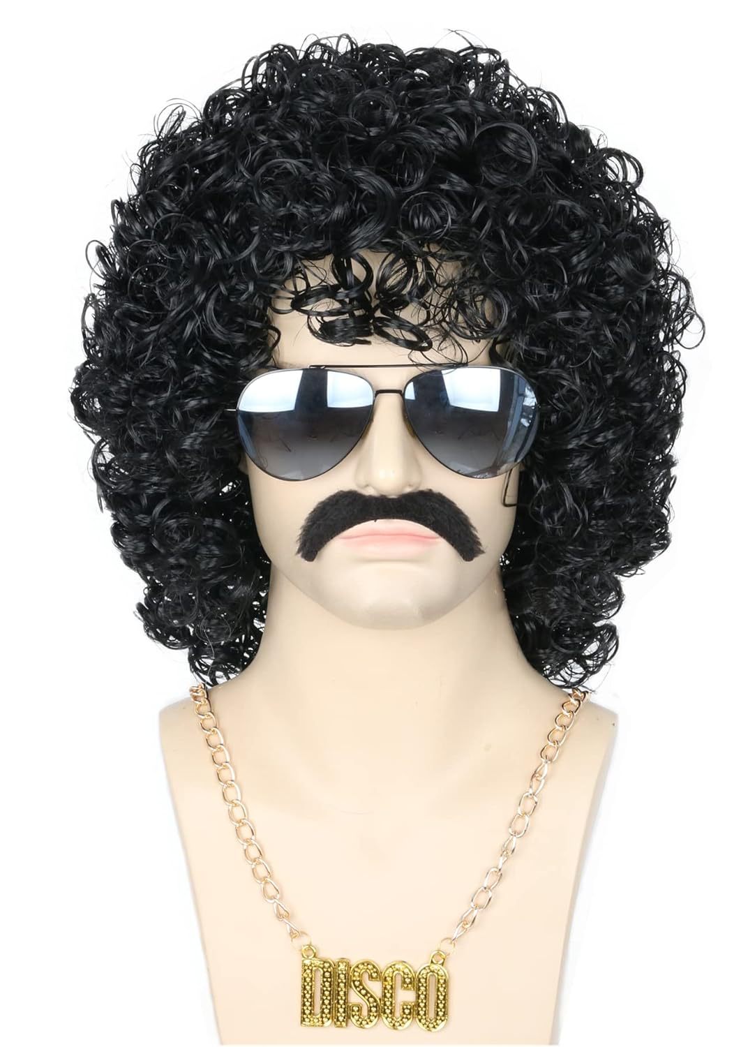Party Beard Set Glasses Props Necklace Cos Wig