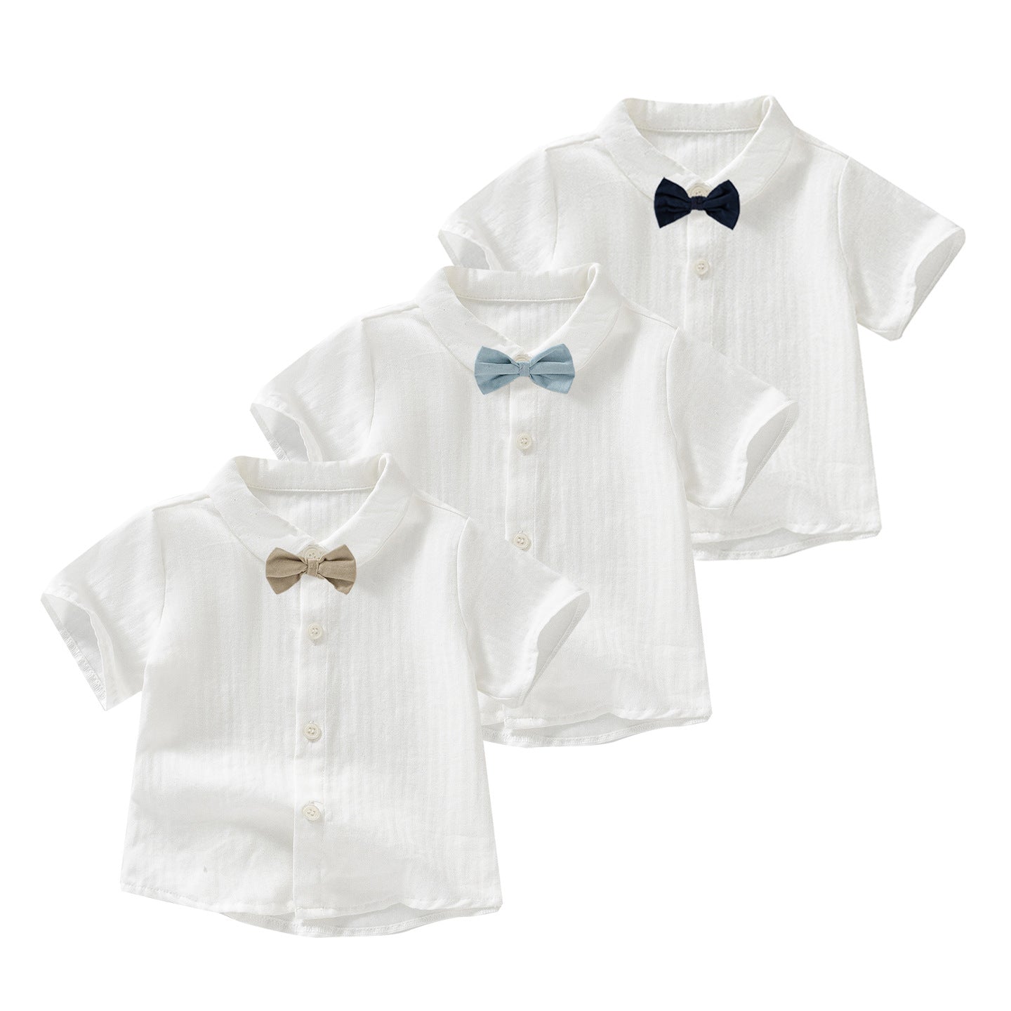 Short-sleeved Dress Shirt Birthday Party Clothes Hundred Days Years Old Children's T-shirt