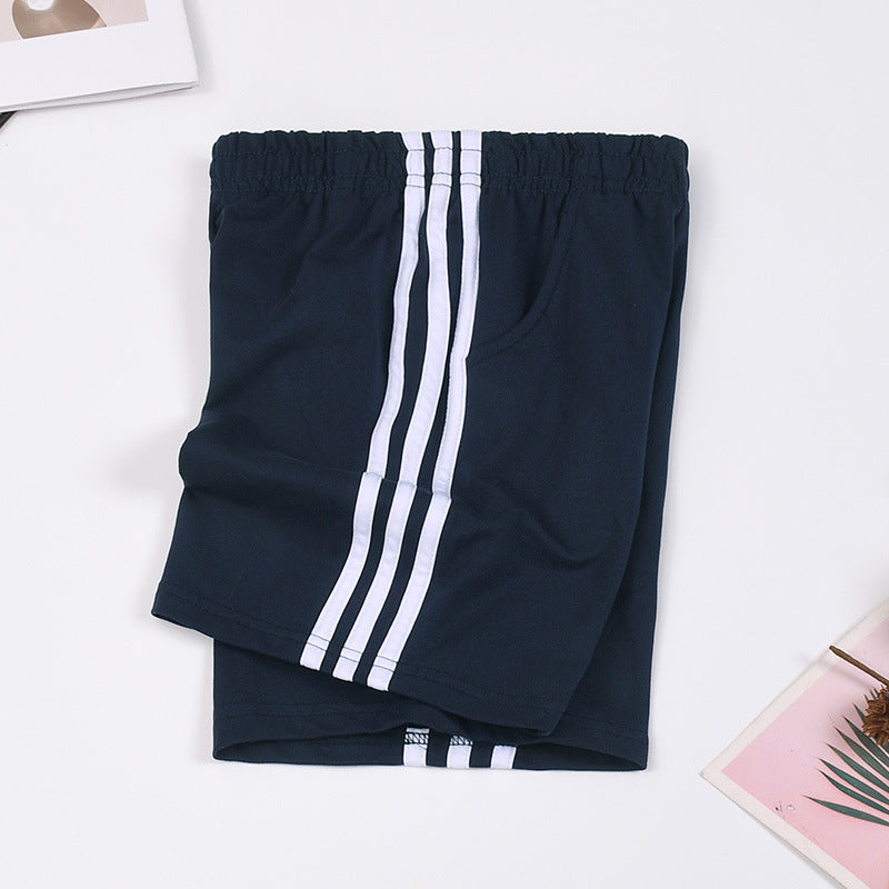 Pure Cotton Uniform Primary Secondary School Single Stripe Two-way Navy Children's Pants
