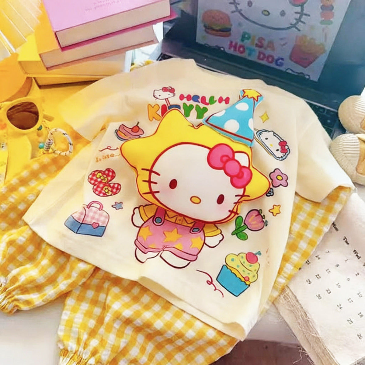 Children's Summer Little Friend Cartoon Pattern Boys Children's T-shirt