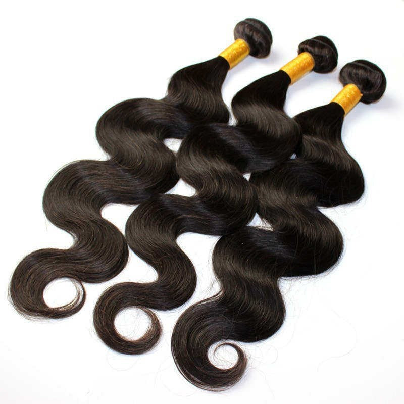 Human Extension Band Natural Color Straight Real Hair Wig