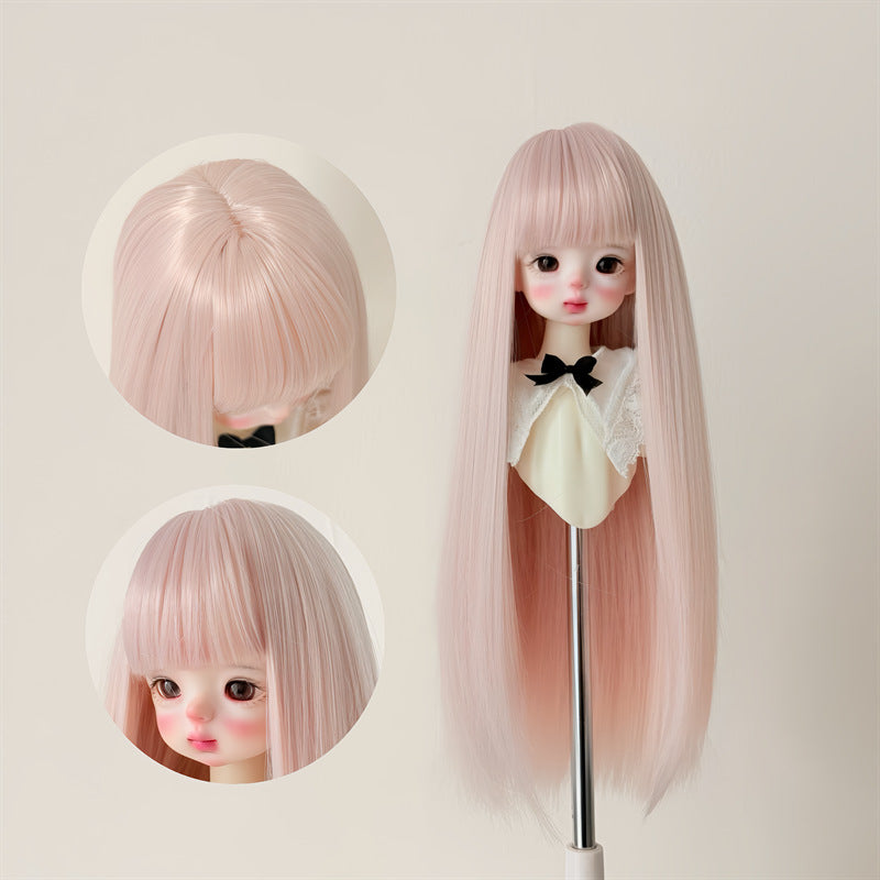 Silk Long Straight Hair Cover Bangs Rough Cos Wig