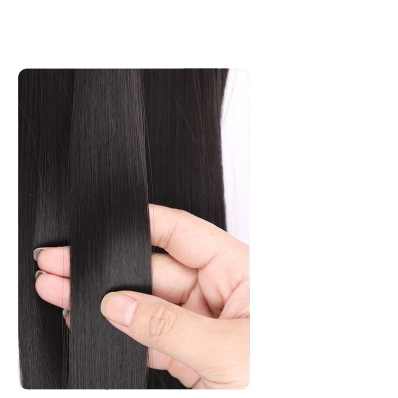 Women's Shoulder Fashion Retro Knitted Pile Heap Wig Short Straight Hair