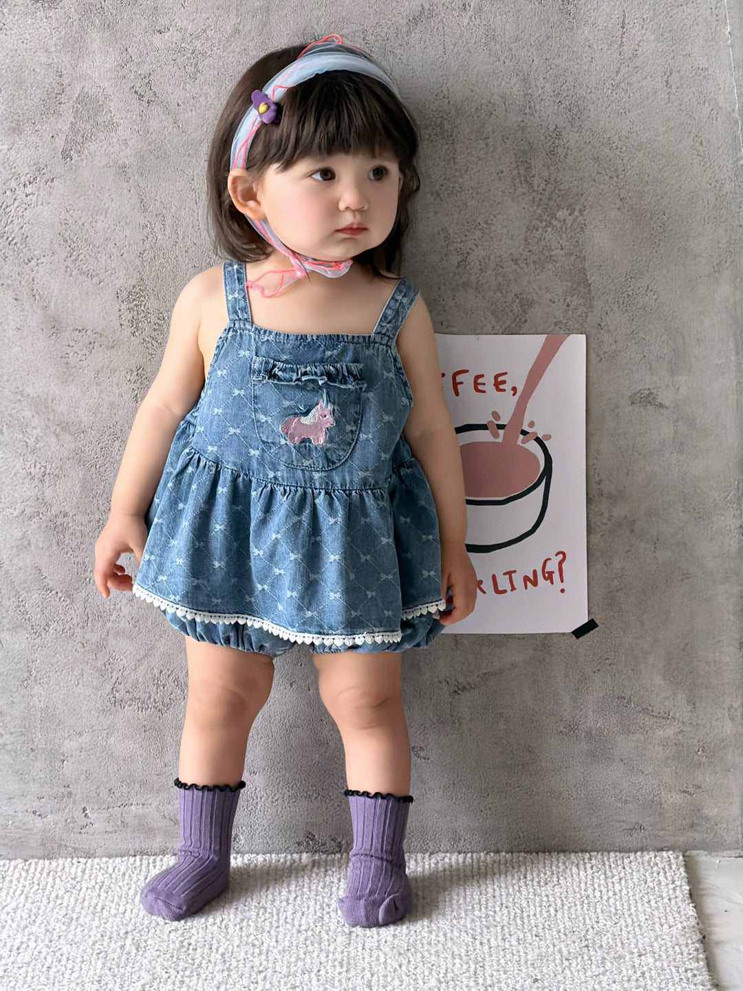 Sweet Cool Soft Cute Thin Hanging Jumpsuit, Climbing Suit