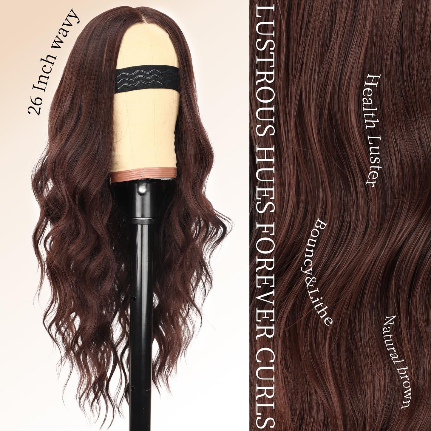 Front Lace Water Ripple Curly Hair Synthetic Wigs Wig Long Curls