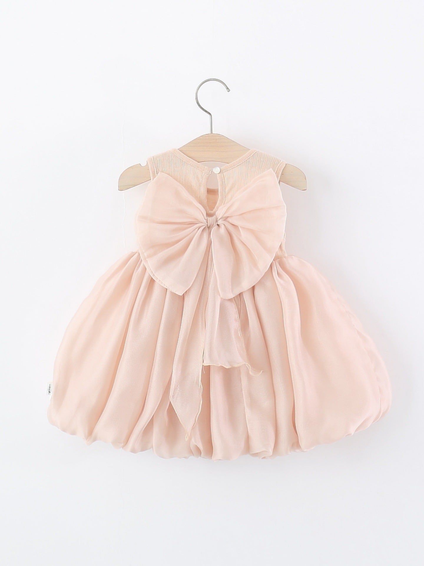 Children's Trendy Clothing Sleeveless One-piece Summer Back Big Bowknot Bud Princess Children's Dress
