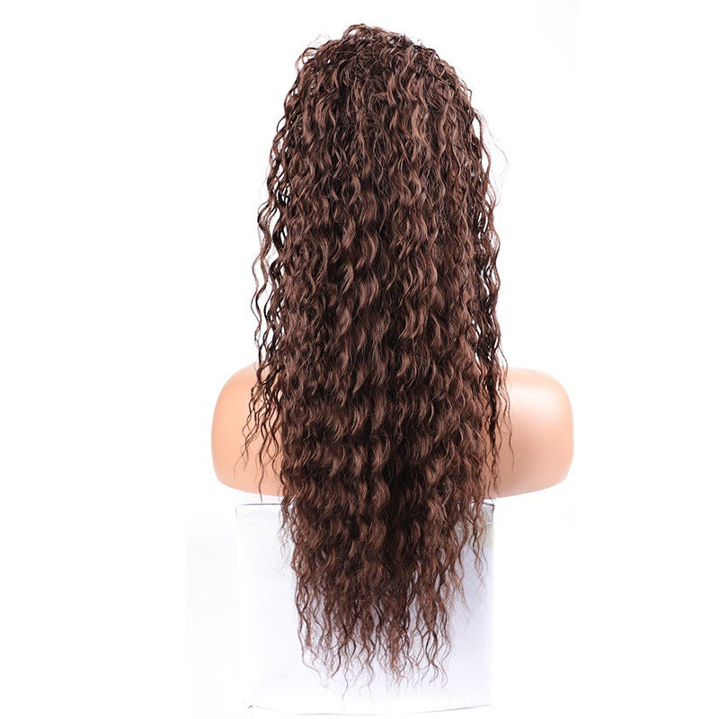 Wei Long Small Curly Hair Chemical Wig Ponytail