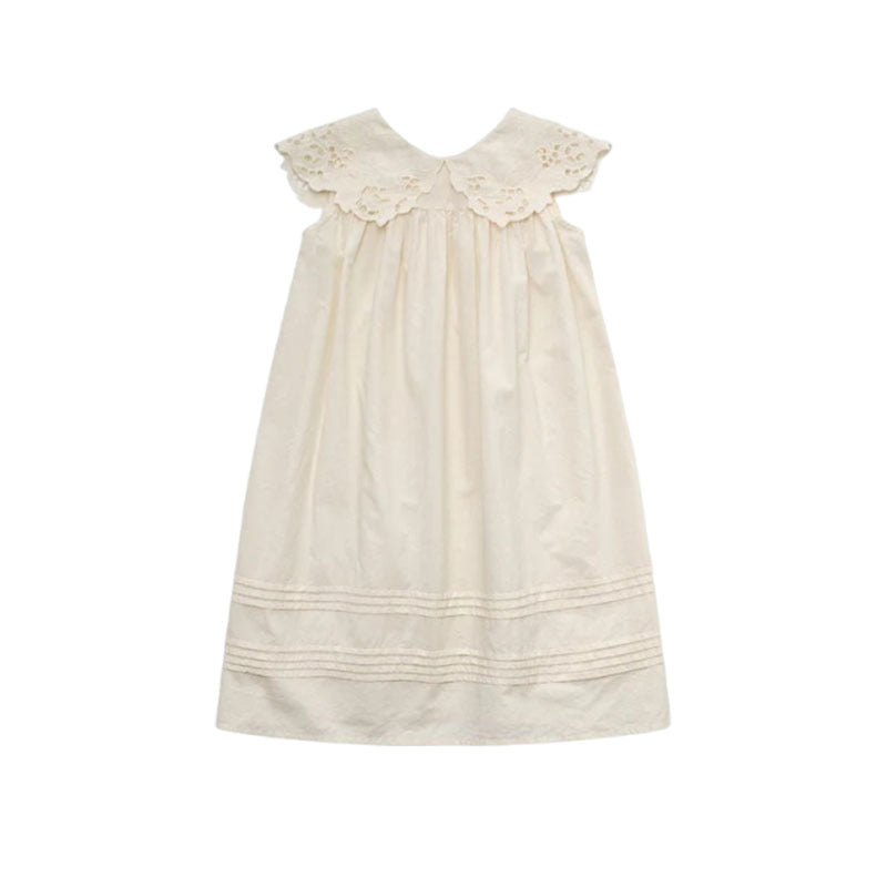 Lace Lapel Cute Princess Sleeveless A- Children's Dress