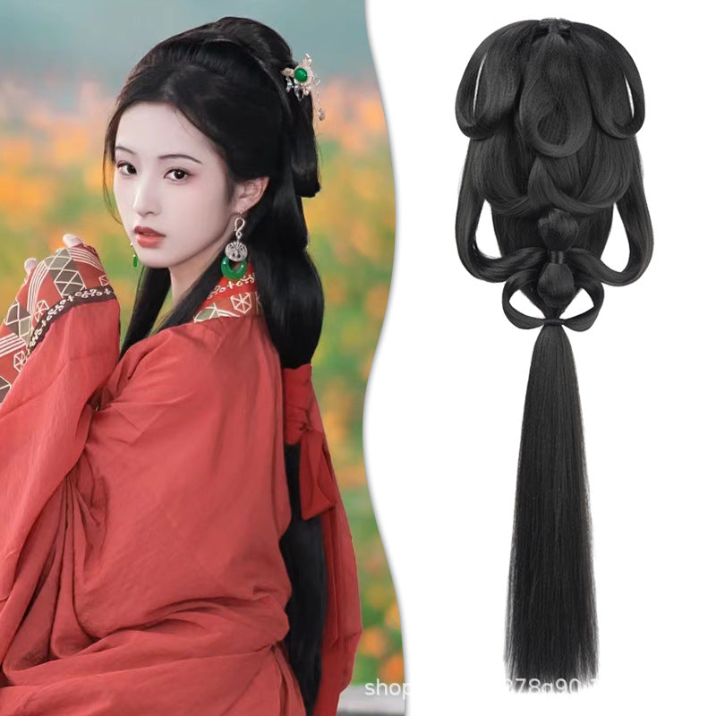 Han Clothing Cold Wind Fake Hair Accessories Ancient Style One-piece Other Wig