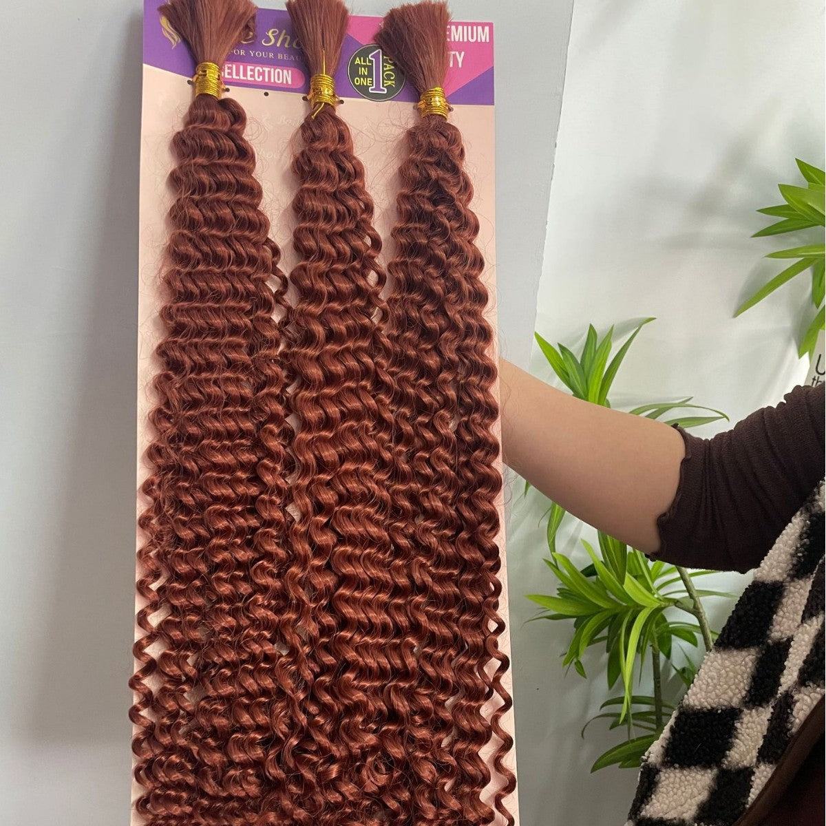 Tie-up Hair Sets Of Hairband Female Big Wave Body Weave Wig Long Curls