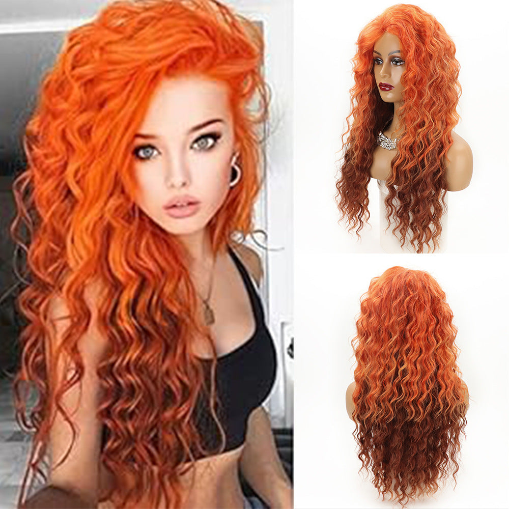 Female Curly Hair Fashion Fluffy Chemical Wig Long Curls
