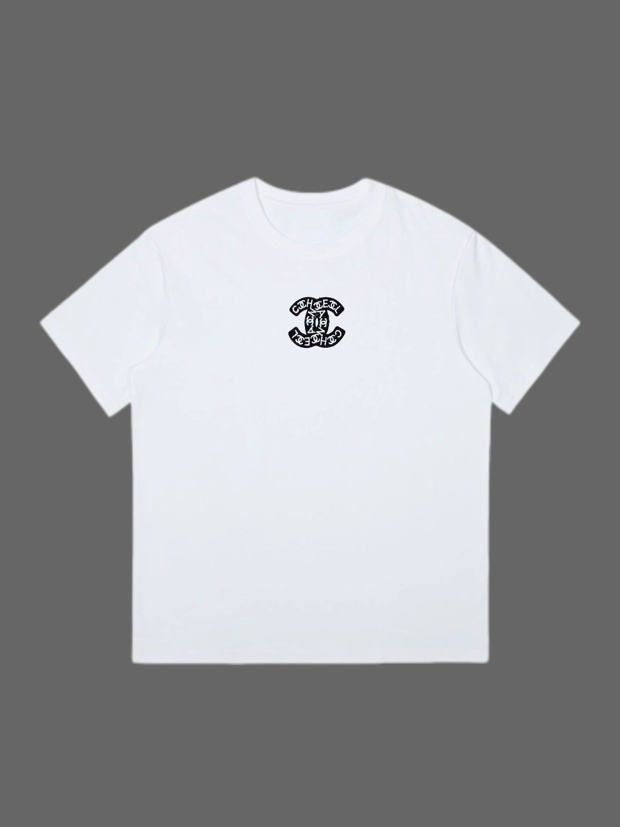 Fashion Paris Style Embroidery Labeling Niche Han Mei High Children's T-shirt