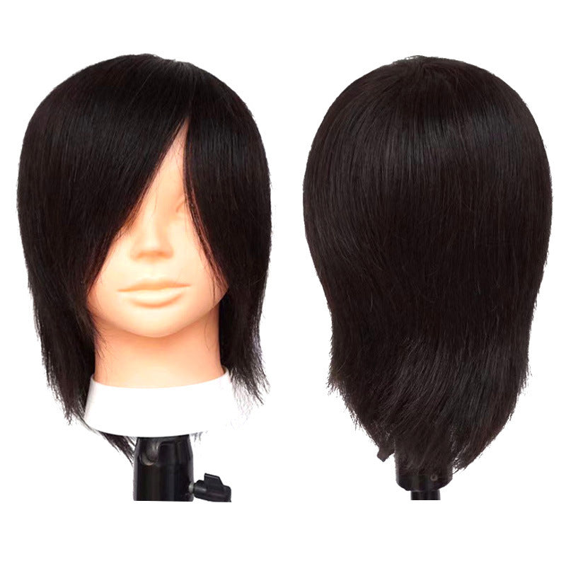 Women's Short Straight Natural Big Ear Hairdressing Shop Practice Other Wig