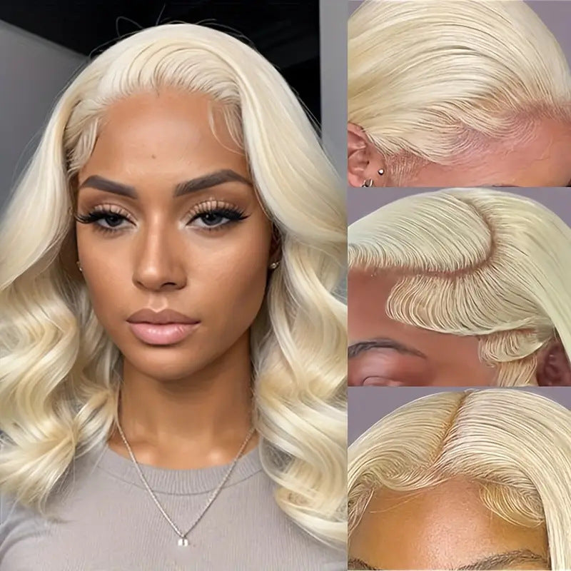 Women's Fluffy Light Gold African Chemical Fiber Wig Short Curly Hair