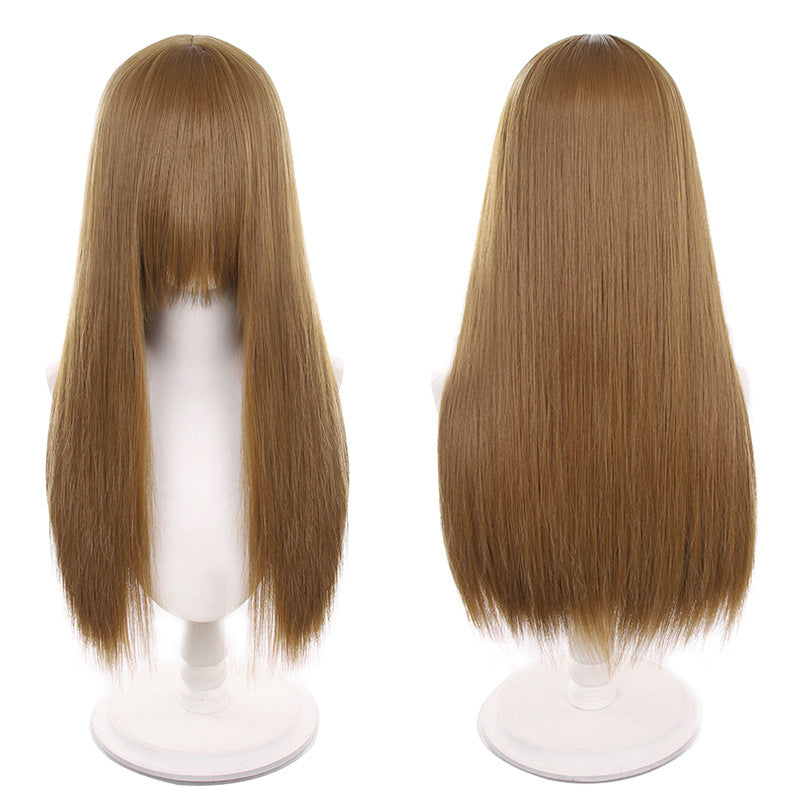 Popular Universal Long Straight Weight Scalp Cos Wig