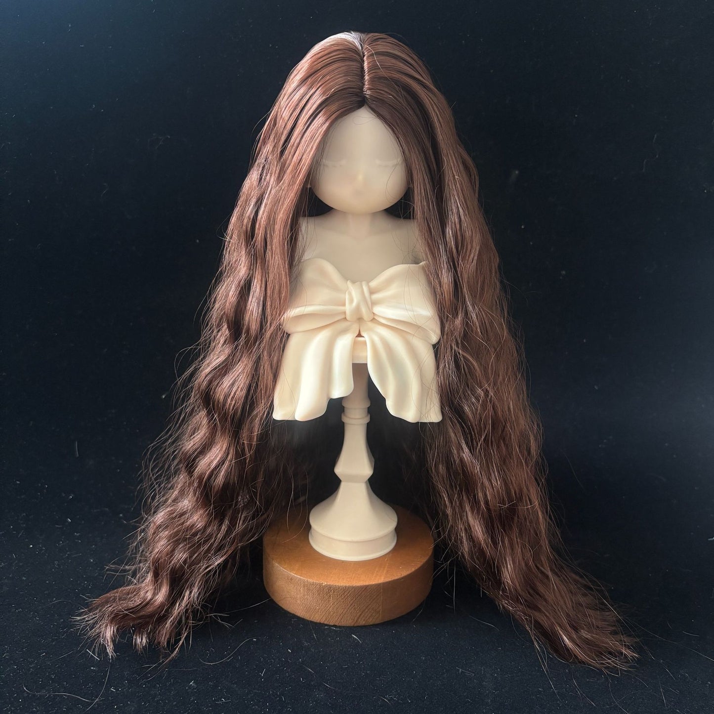 Split Hair Soft Silk Small Curls Water Ripple Cos Wig