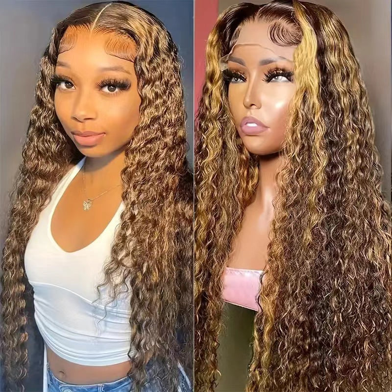 Women's Lace Front Synthetic Wigs Fashion Natural Wig Long Curls