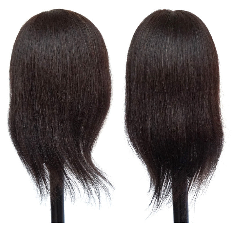 Women's Short Straight Natural Big Ear Hairdressing Shop Practice Other Wig