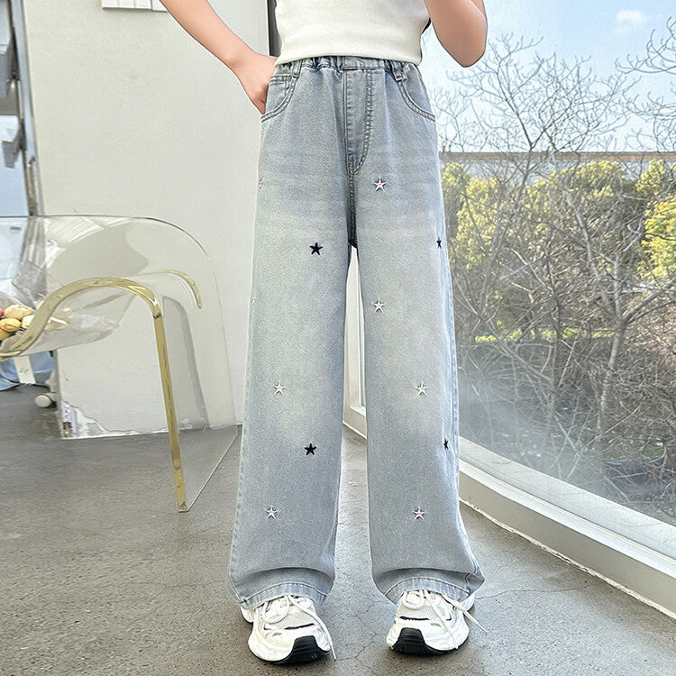 Summer Western Style Medium Big Fashionable Thin Children's Pants