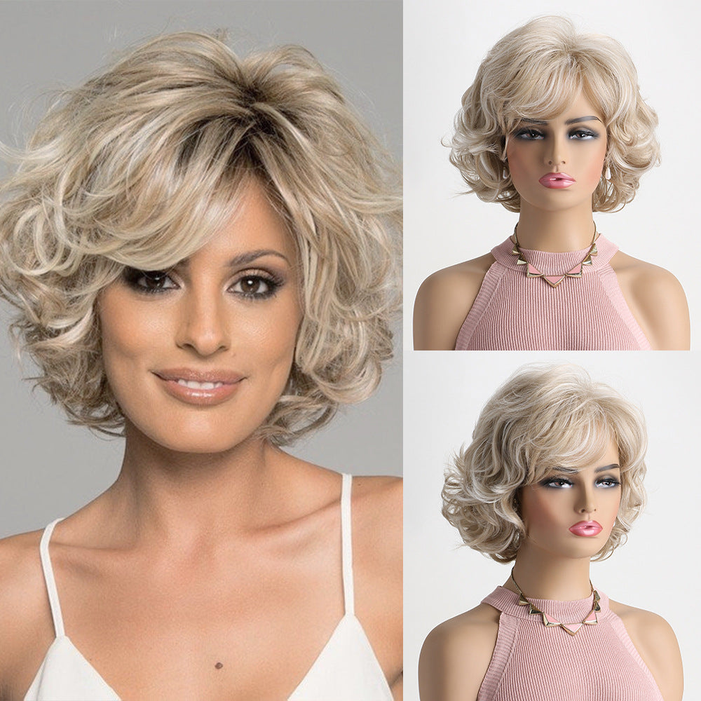 Graceful Women's Side Bangs Synthetic Wigs Wig Short Curly Hair