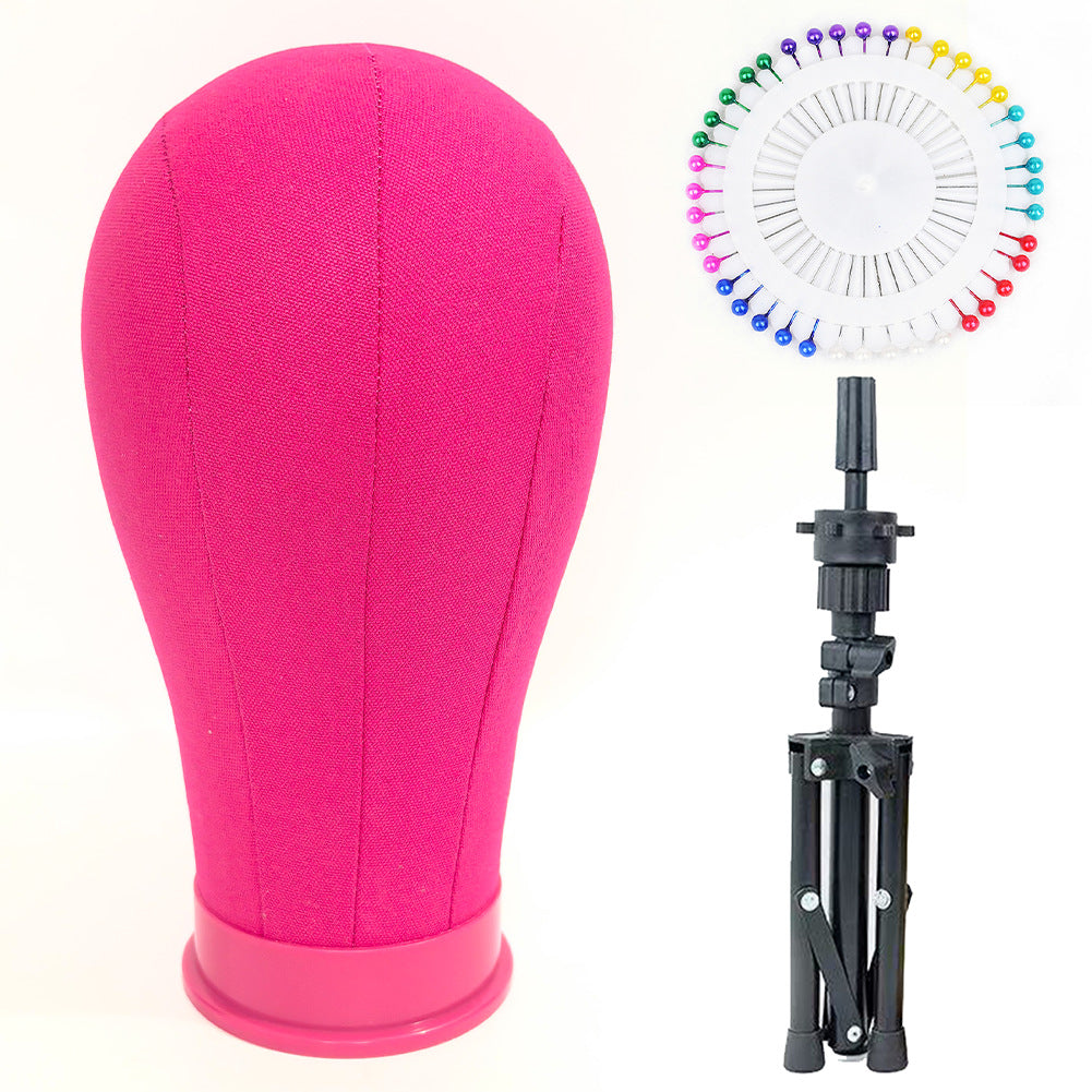 Inserting Holds With Cloth Display Tripod Styling Model Wig Long Curls