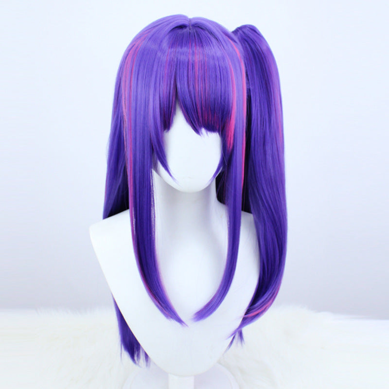 My Love Dark Purple Medium Ponytail Cos Wig