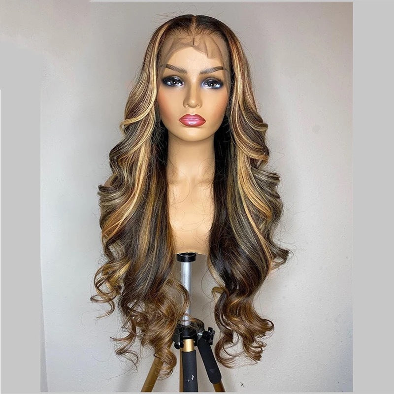 Lace Sheath Curly Hair Big Wave Light Wig Long Curls
