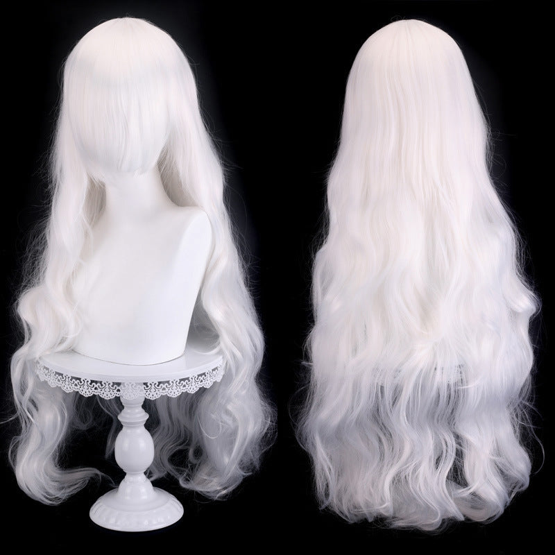 Universal Chemical Fiber Fashion Female Hair Anime Dark Wig Long Curls