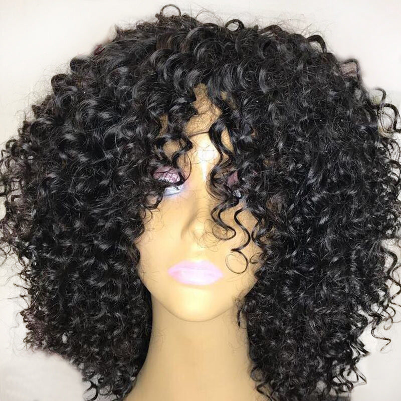 Creative Women's Chemical Fiber Afro Mid-length Wig Short Curly Hair