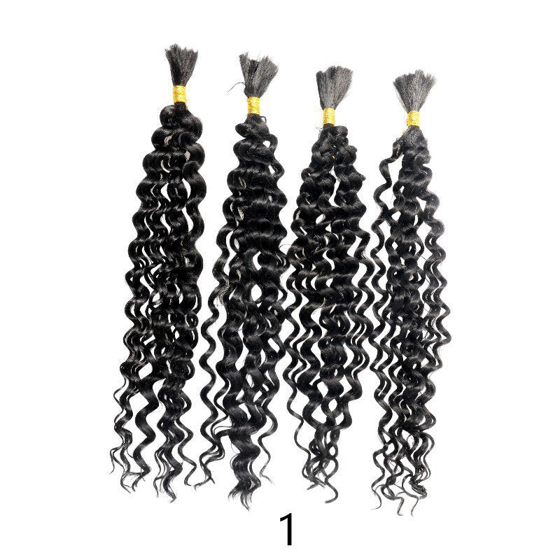Large Volume African Chemical Fiber Crochet Wig Long Curls