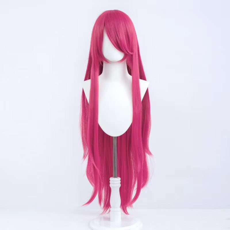 Silk Yi Universal Anime Style Air Bangs Long Straight Hair Cos Wig