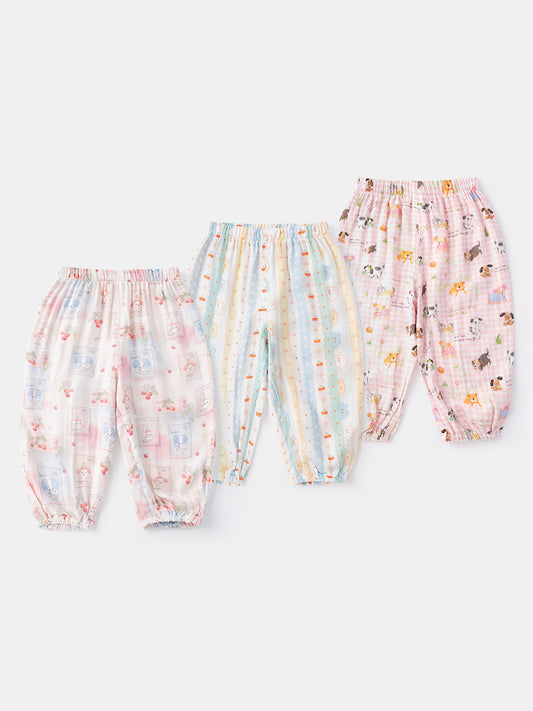 Cartoon Anti Mosquito Casual Outer Wear Trousers Pajama Korean Children's Pants