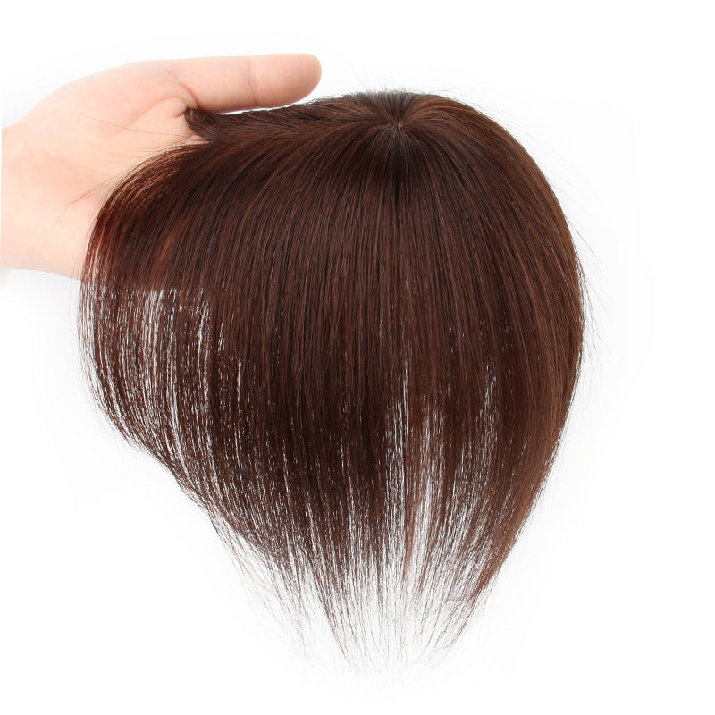 Cover Top Gray Hair One Piece Female Real Full Wig