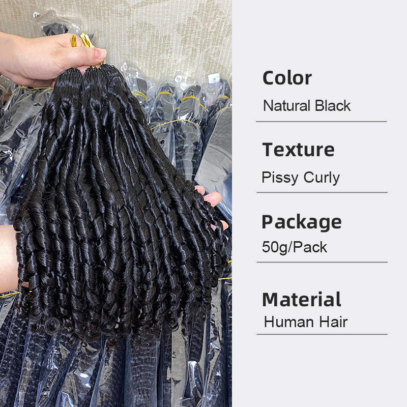 Stylish Fashion Beautiful Classy Crochet Human Real Hair Wig