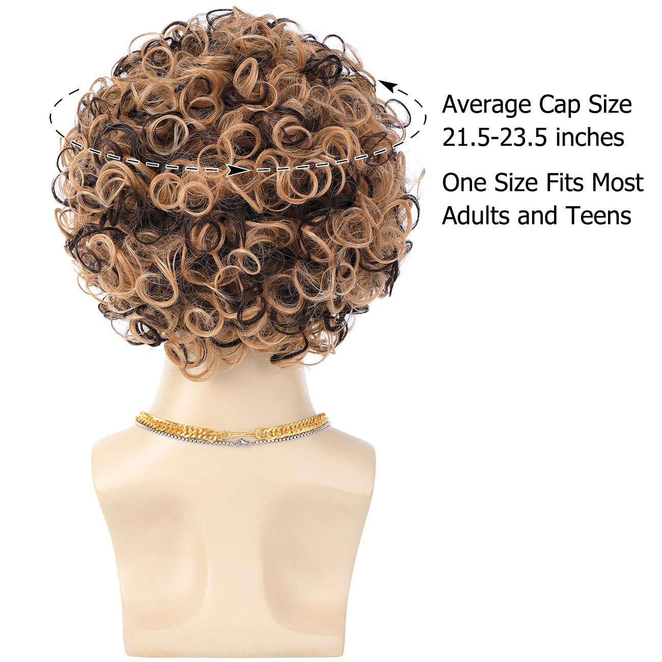 Vintage Party Generation African Fluffy Small Cos Wig