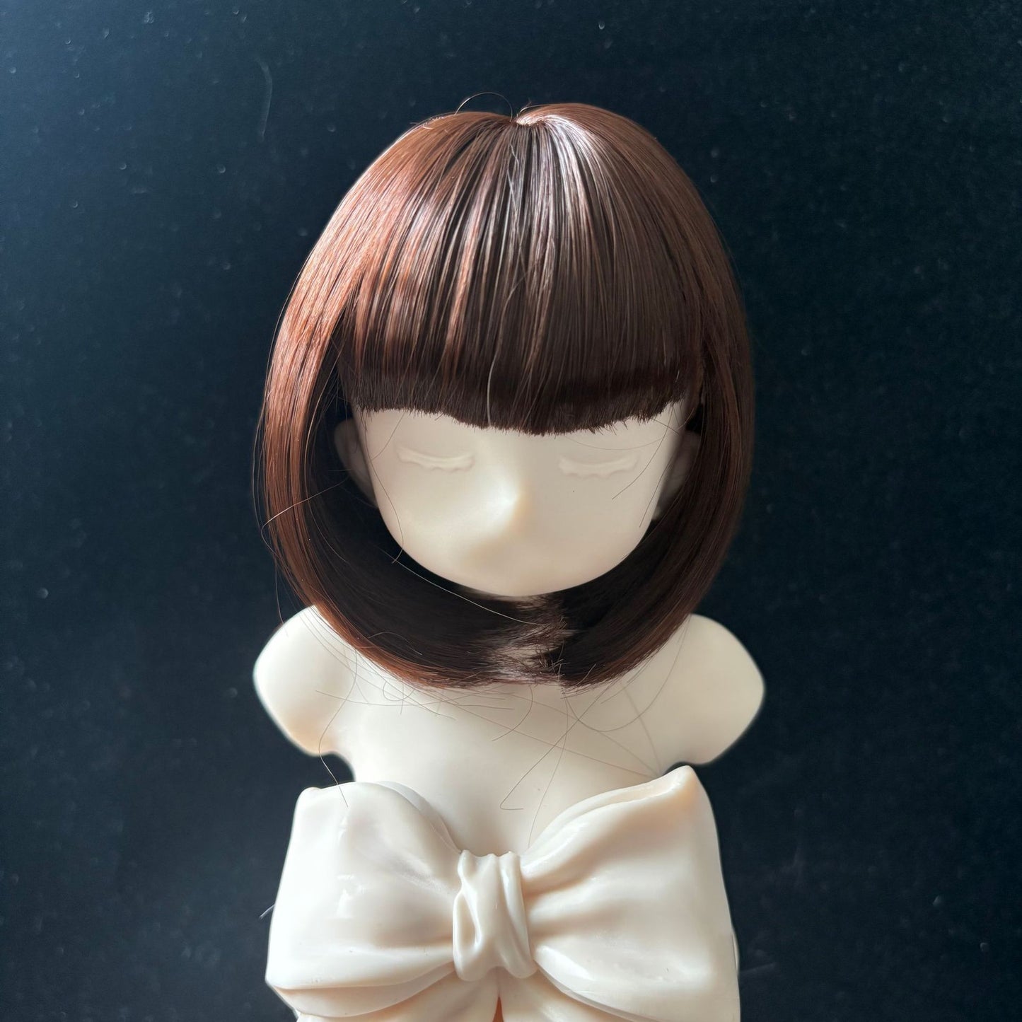 Doll Split Soft Silk Short Hair Straight Bangs Cos Wig