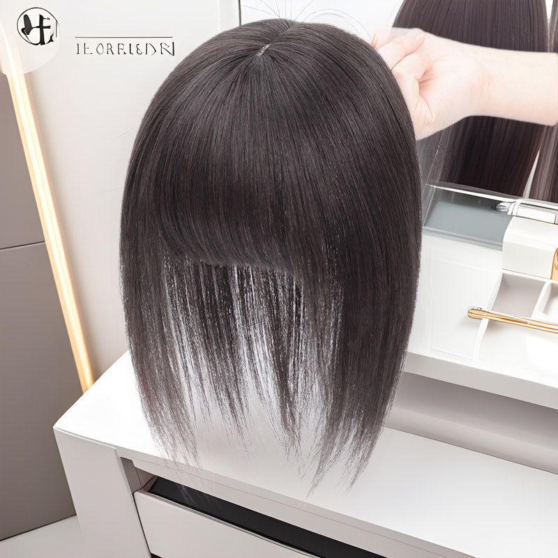 Set Female Comic Bangs All Real Wig