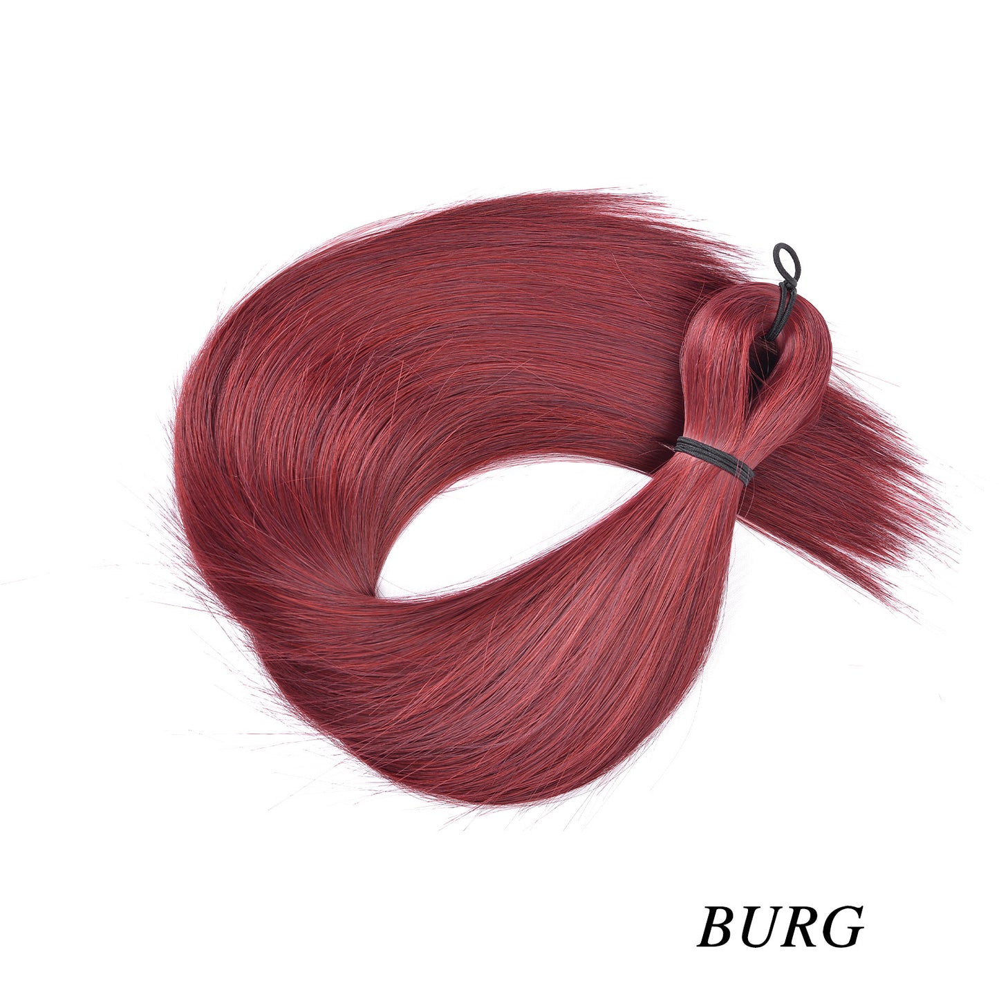 Western Style Hair Bulk Artificial Silk Soft Long Straight Wig