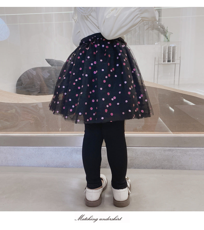 Choose Autumn Base Culottes Skirted Leggings Outer Children's Pants