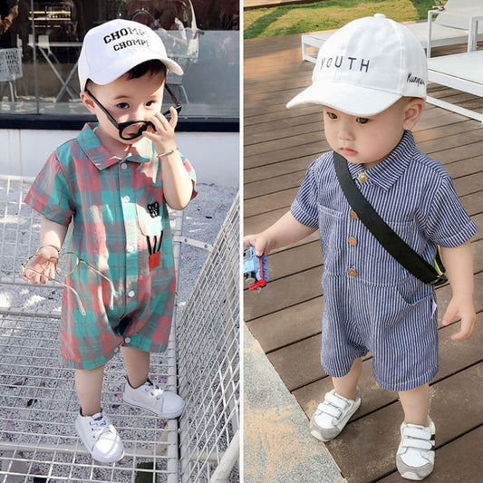 Children's Super Cute Clothes Thin Clothing Summer Denim Jumpsuit Jumpsuit, Climbing Suit