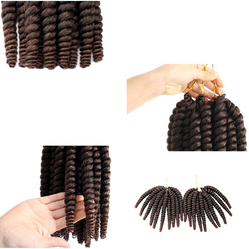 Spring Small Curly Hair Low Temperature Silk Chemical Fiber Wig Long Curls