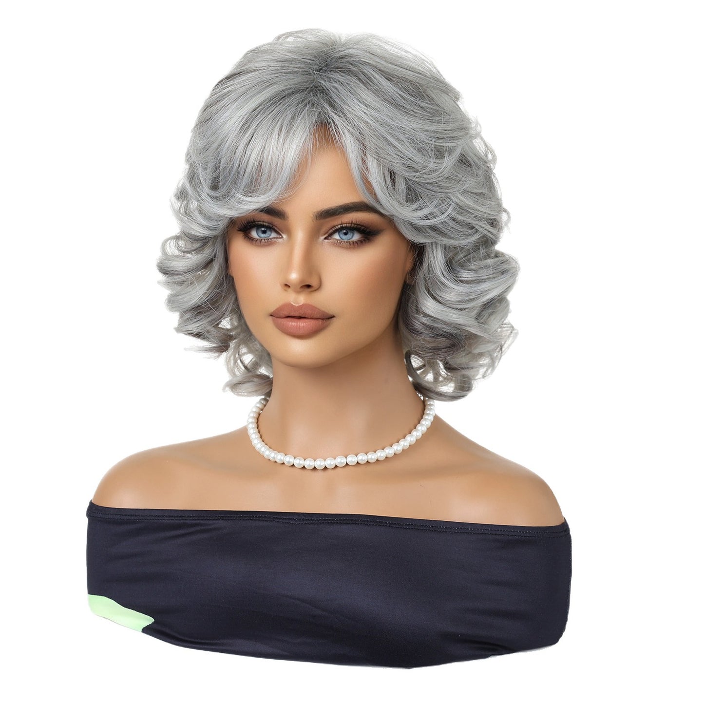 Women's Love Mother Rose Net Fiber Latin American Wig Short Straight Hair