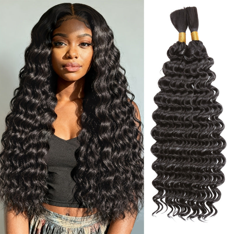 Chemical Fiber Hair Bundle Body Weave Knitting Crochet Long Curly Other Wig