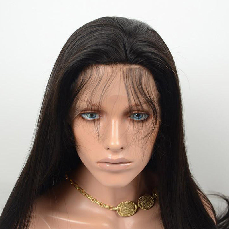 Women's & Men's Cover Piece Lace Human Fluffy Curly Real Hair Wig