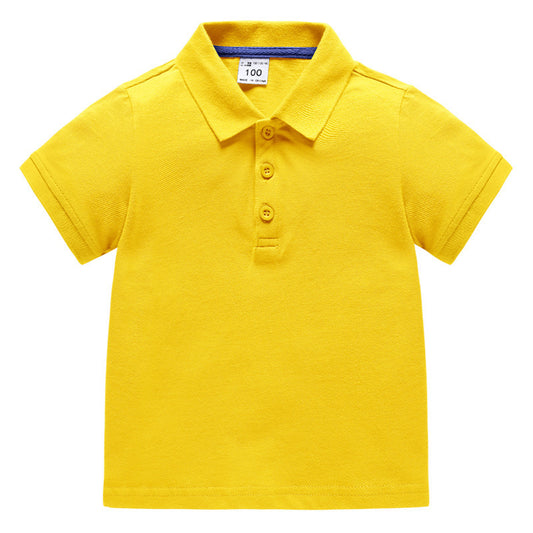 Children's School Uniform Clothing Summer Boys Korean Style Shirt Half Sleeve Children's T-shirt