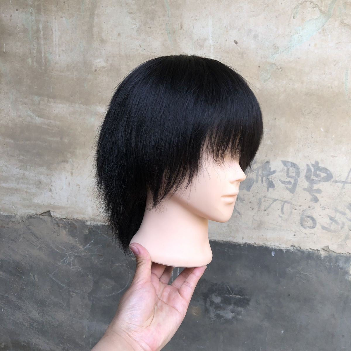 Men's Haircut Mannequin Head Hairdressing Model Barber Shop Real Hair Male Other Wig