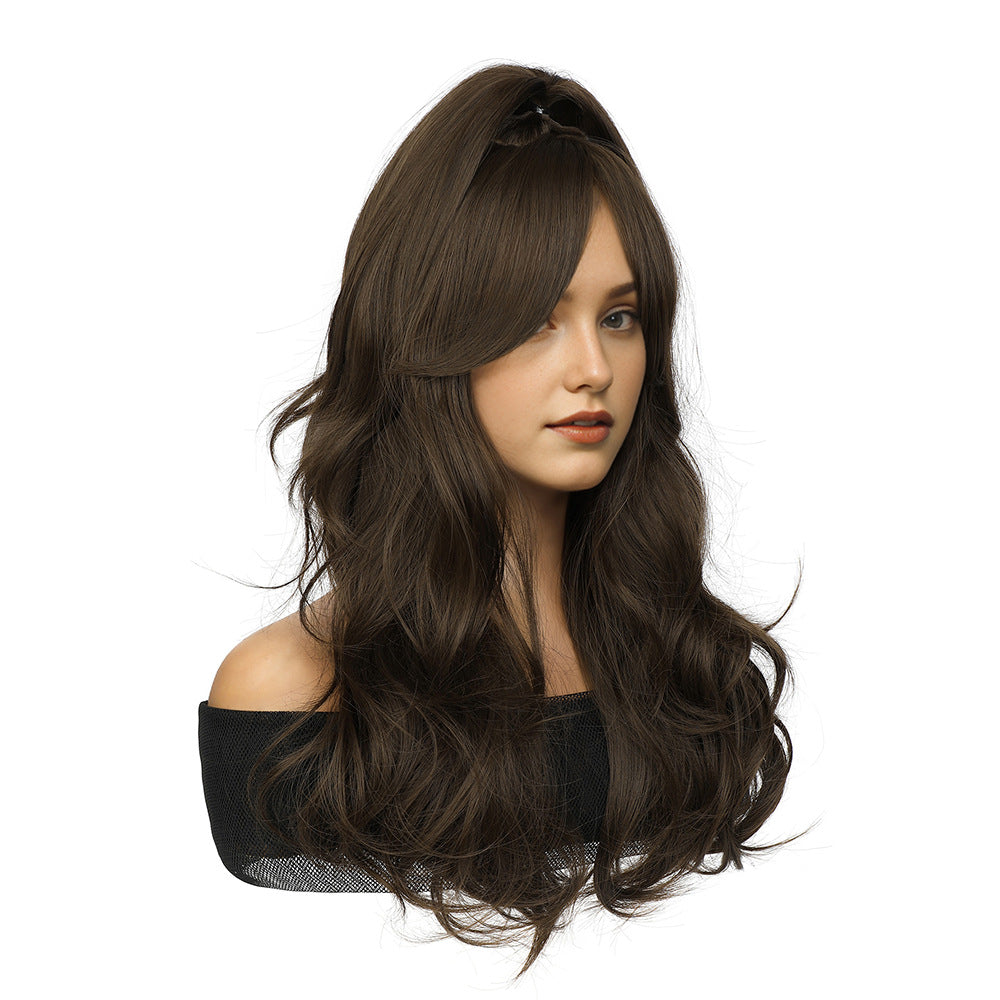 Women's Hair Fashion Big Wave Curly Simulation Wig Long Curls